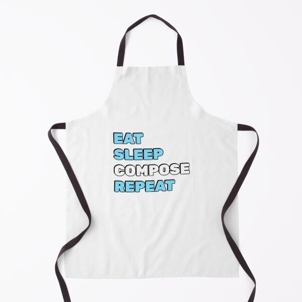 Item preview, Eat Sleep Compose Repeat - funny composer memes designed and sold by Inspirationmotivation.