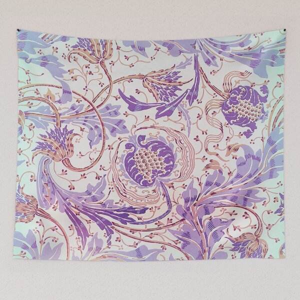 Item preview, Florinda dreamy floral fabric design designed and sold by Glimmersmith.