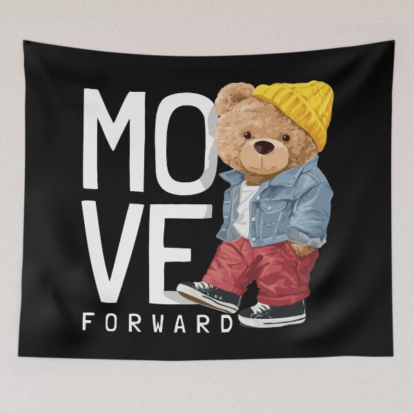 Item preview, Move Forward Teddy Bear in Trendy Outfit designed and sold by Philip-p22.