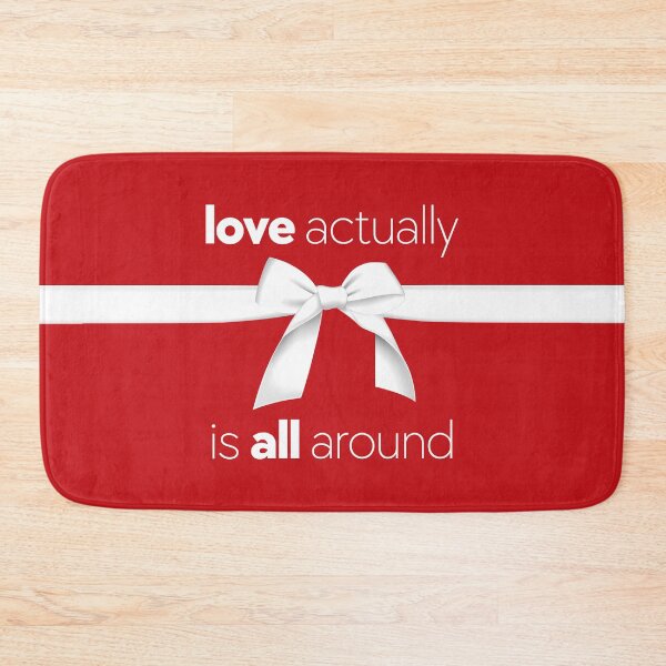 Item preview, Christmas Movie - Love Actually is All Around - Movie Quote designed and sold by DesignByLeo.