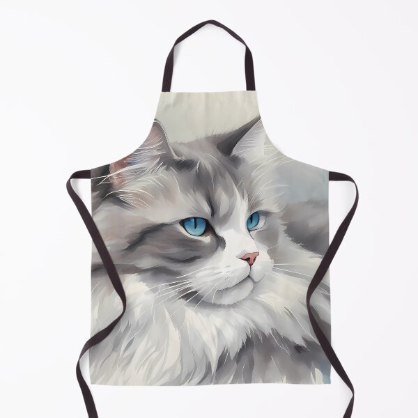 Item preview, Norwegian Forest Cat with Blue Eyes designed and sold by CalmnessbyChoice.