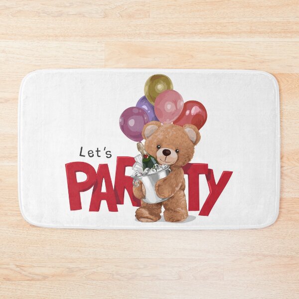 Item preview, Party Teddy Bear with Balloons and Champagne designed and sold by Philip-p22.