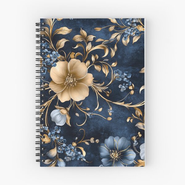 Item preview, Elegant Blue and Gold Vintage Floral designed and sold by kyungmie87.