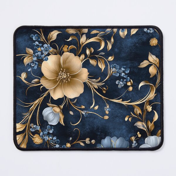 Item preview, Elegant Blue and Gold Vintage Floral designed and sold by kyungmie87.