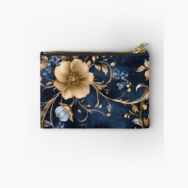 Item preview, Elegant Blue and Gold Vintage Floral designed and sold by kyungmie87.