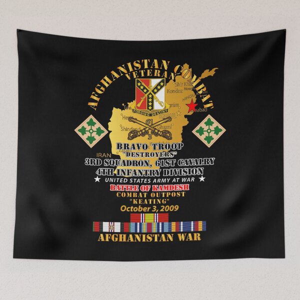 Item preview, Battle Kamdesh COP Keating - 61st Cavalry w AFGHAN SVC designed and sold by Military Insignia Products.