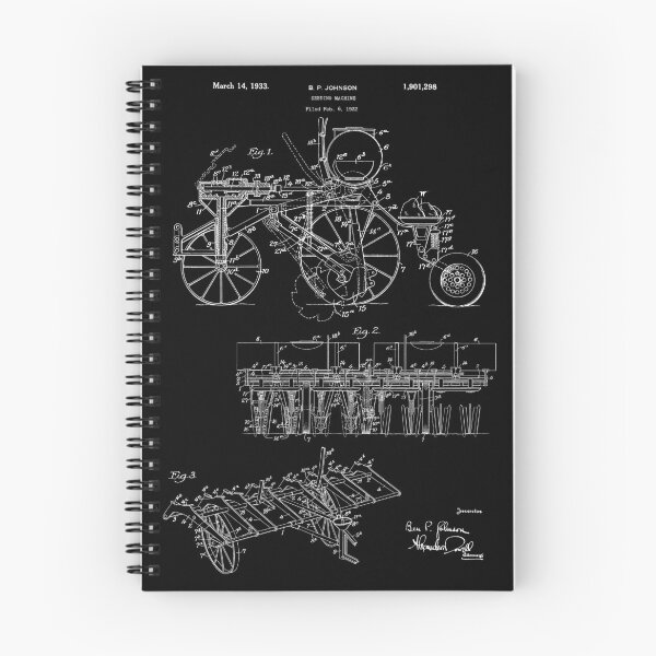 Item preview, Sowing Machine Patent - B. P. Johnson - March 14, 1933 - White Version designed and sold by Aliasandco.