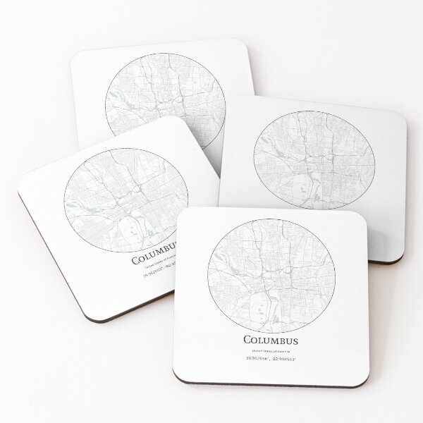 Item preview, Topography of Columbus designed and sold by JohnnysHeath.