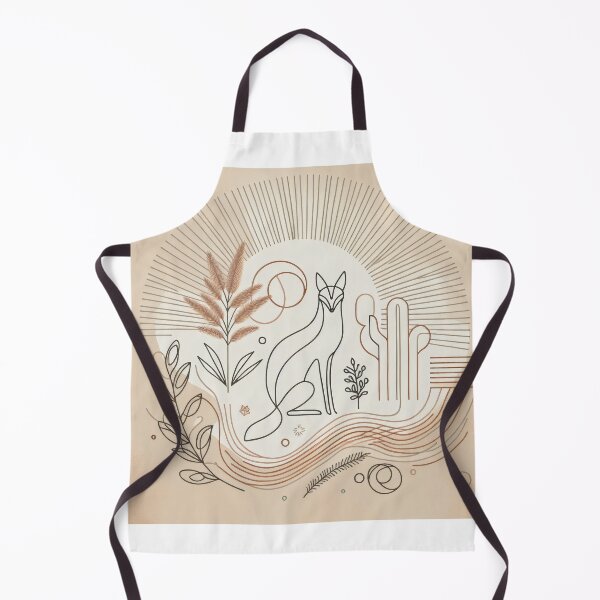 Item preview, Minimalist Boho Line Art: Elegant Desert-Inspired Fox designed and sold by designssamaya.