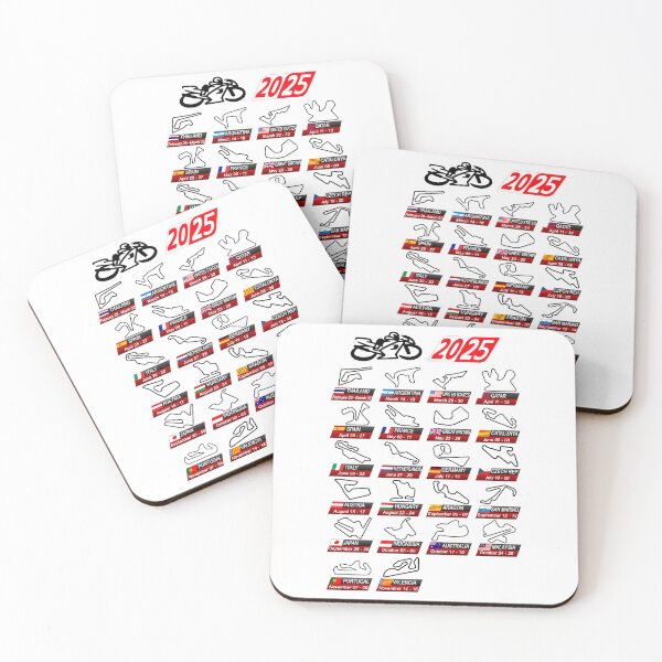 Item preview, Calendar season 2025 MotoGp circuits sport white designed and sold by ideasfinder.