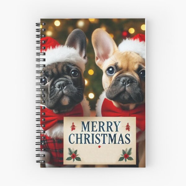 Artikelvorschau, Frohe Weihnachten, Französische Bulldoggen entworfen und verkauft von Bold-Splash.