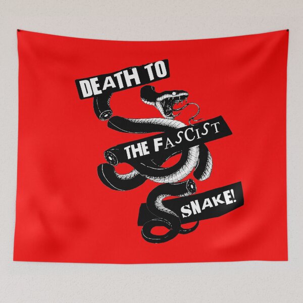 Aperçu de l'œuvre Mort au serpent fasciste ! créée et vendue par remerasnerdas.