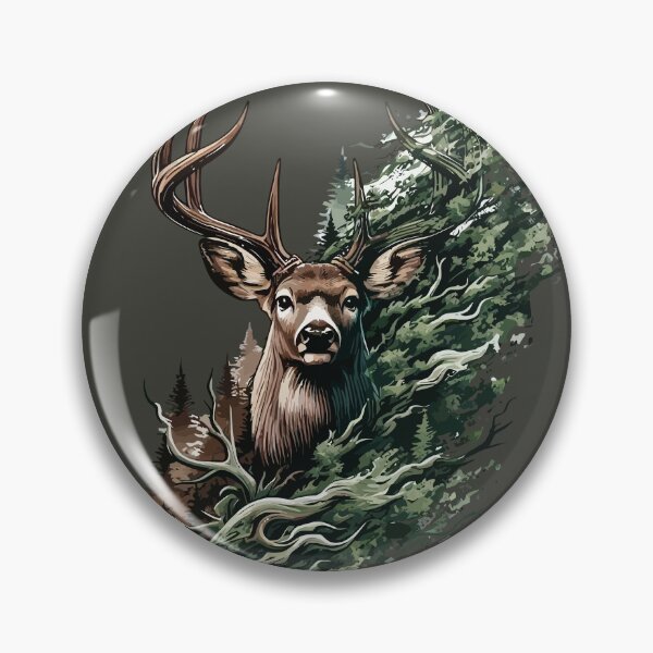 Artikelvorschau, Hirsch und Wald entworfen und verkauft von PursuitOutdoors.