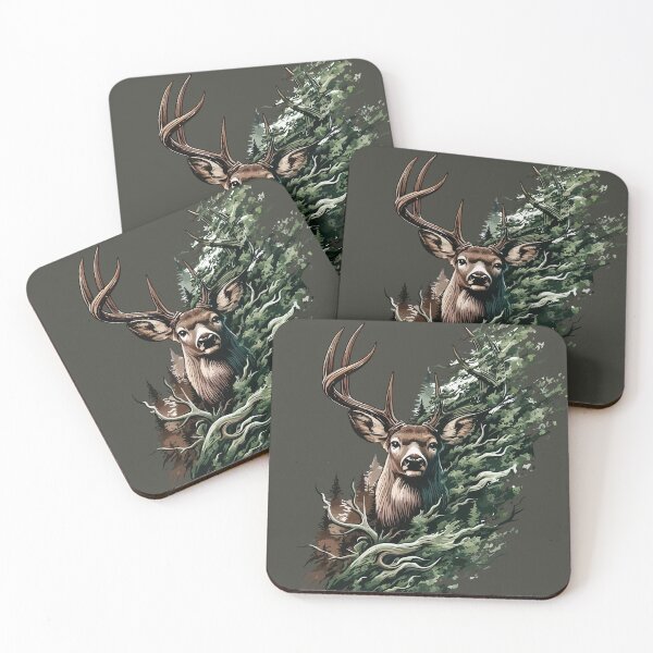 Artikelvorschau, Hirsch und Wald entworfen und verkauft von PursuitOutdoors.