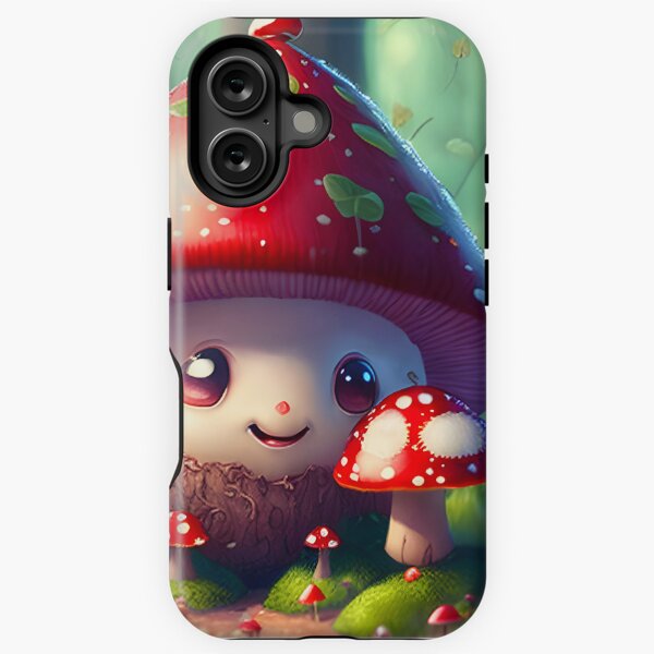 Vista previa del artículo con la obra «¡Lindos hongos venenosos en el bosque deseando buena suerte!», diseñado y vendido por MarionsArt.