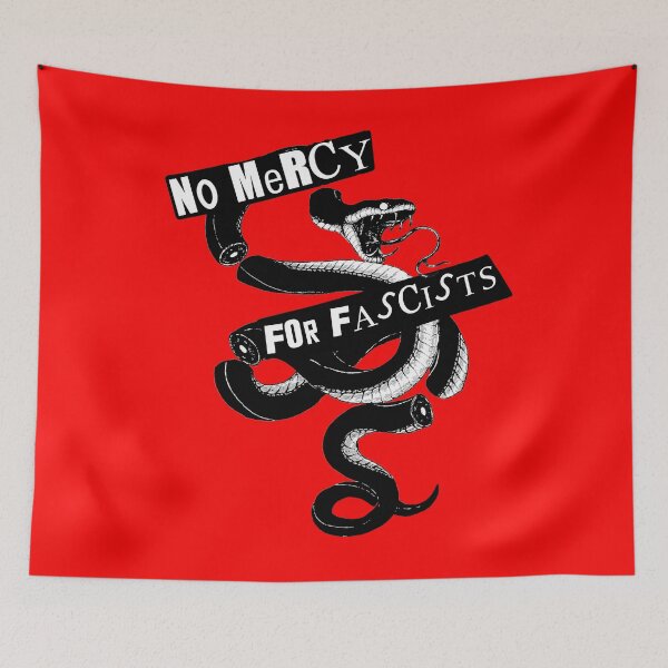 Item preview, No mercy for fascists designed and sold by remerasnerdas.