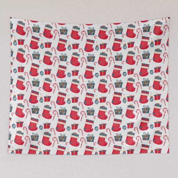 Item preview, Christmas Socks with canes Pattern,Holiday Pattern,Christmas Pattern designed and sold by Expressions-Sel.