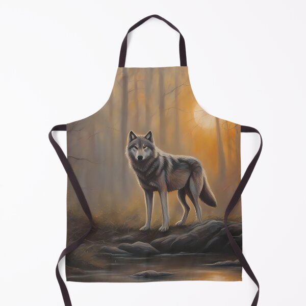 Item preview, Lonely Wolf in Autumn Forest designed and sold by CalmnessbyChoice.