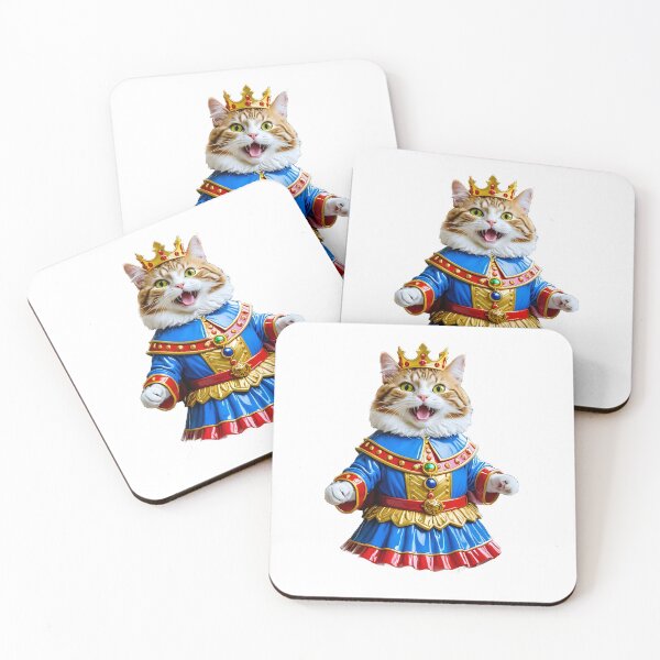 Item preview, Cat, disguised as a king, humor, funny, rich, offbeat, Fun designed and sold by Dan9010.