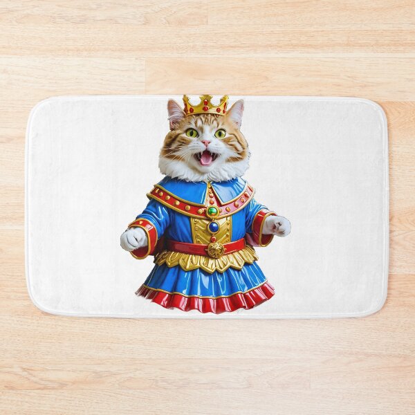 Item preview, Cat, disguised as a king, humor, funny, rich, offbeat, Fun designed and sold by Dan9010.