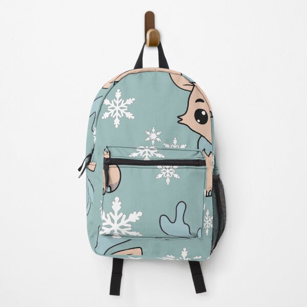 Item preview, Cute Kawaii Snow Reindeer/ deep sky blue, pastel orange designed and sold by My-fake-places.