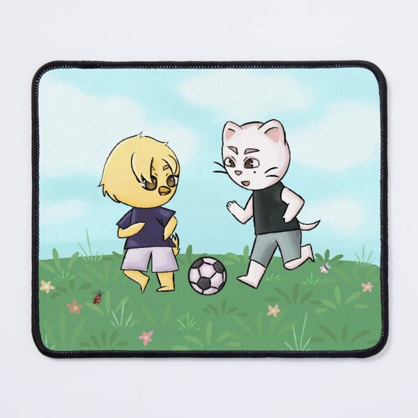 Item preview, Bbokari & Jirinet playing soccer designed and sold by NahyArt.
