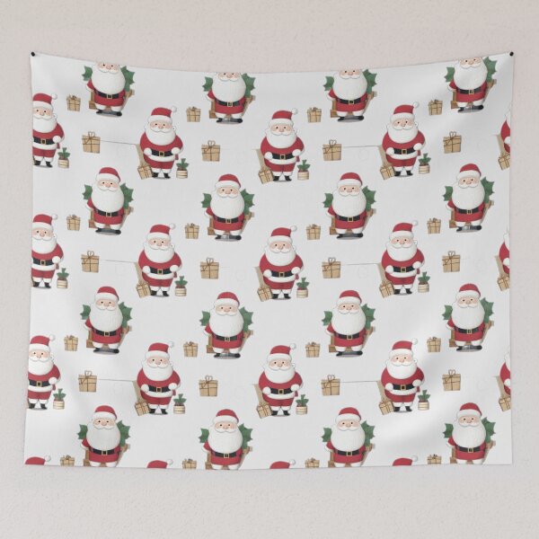 Item preview,  Christmas Santa Claus with a gift Pattern,Holiday Pattern,Christmas Pattern designed and sold by Expressions-Sel.