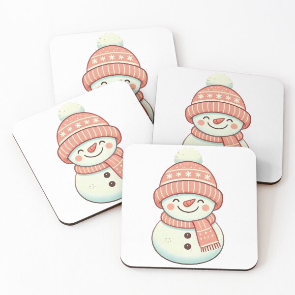 Item preview, Happy Snowman with a Cozy Hat and Scarf designed and sold by lubushop1.
