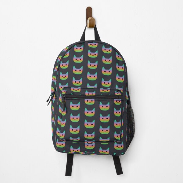 Item preview, 80s Arcade Retro Rainbow Derp Cartoon Cat designed and sold by Skull Fern.