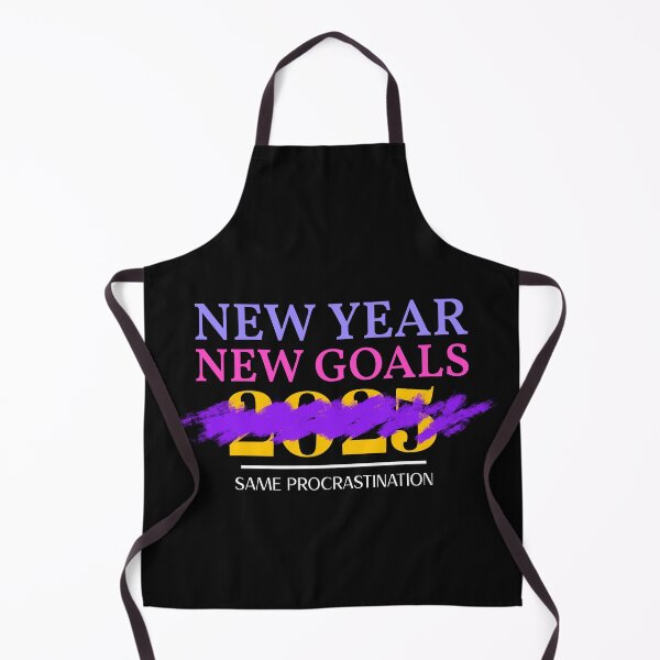 Item preview, 2025 New Year, New Goals, Same Procrastination designed and sold by BoldImpDes.