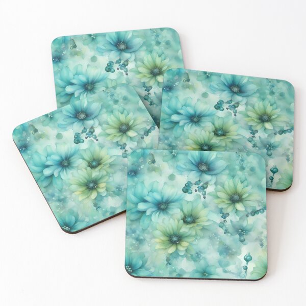Item preview, Turquoise Flower Ocean designed and sold by CalmnessbyChoice.