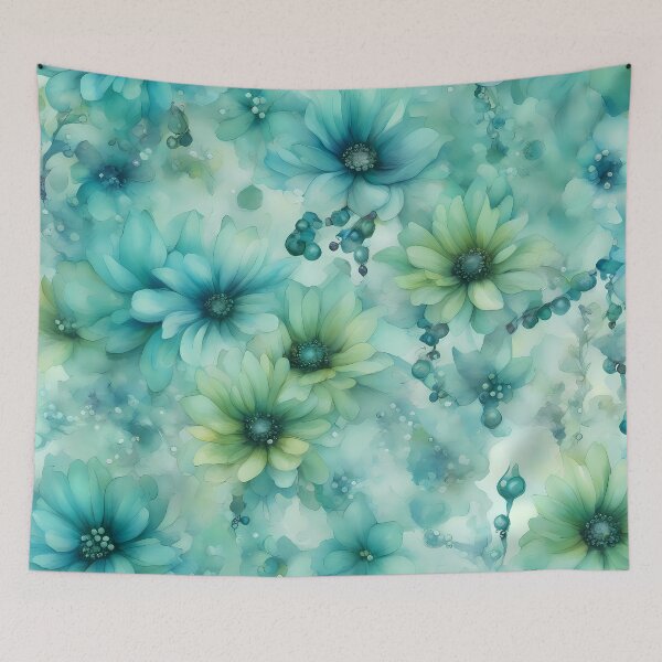 Item preview, Turquoise Flower Ocean designed and sold by CalmnessbyChoice.