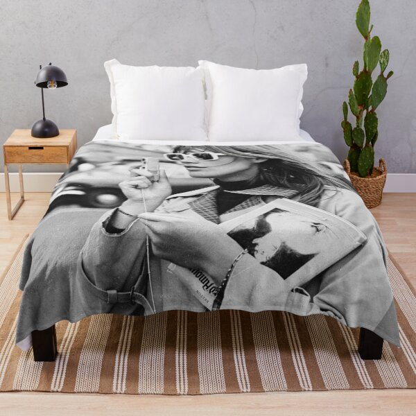 Item preview, Francoise Hardy Fashion Photography - Black and White Vogue Photoshoot designed and sold by HoneymoonHotel.