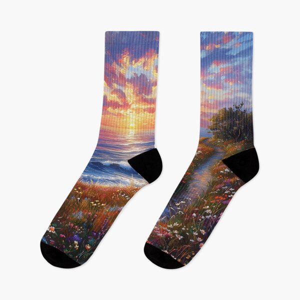 Item preview, Flowered Beach Trail designed and sold by Dawn van Doorn.