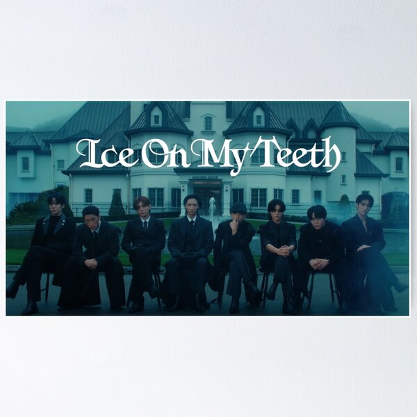 Item preview, ATEEZ ice on my teeth choi san kpop atiny sexy abs designed and sold by Kpop-Noona.