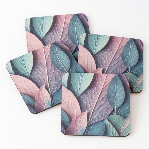 Item preview, leaf pattern 12 designed and sold by blackwhiteblue.