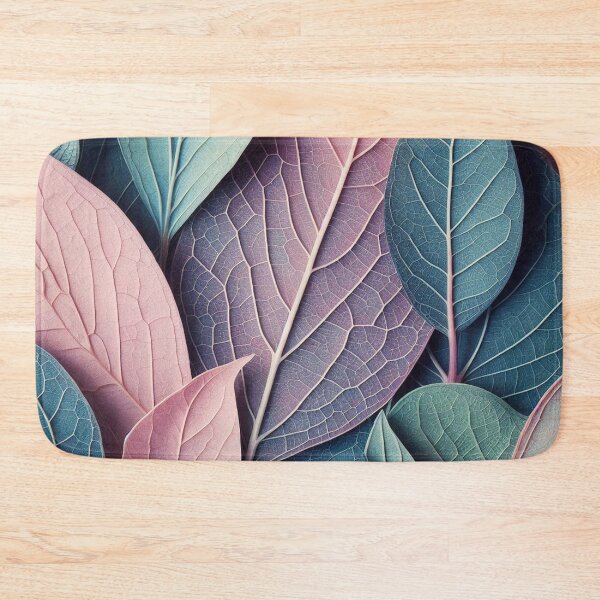 Item preview, leaf pattern 12 designed and sold by blackwhiteblue.