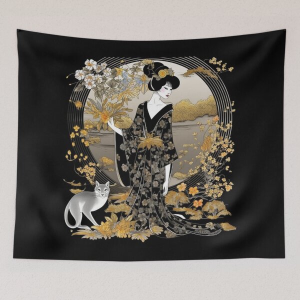 Item preview, Fox Geisha designed and sold by patternshoprad.