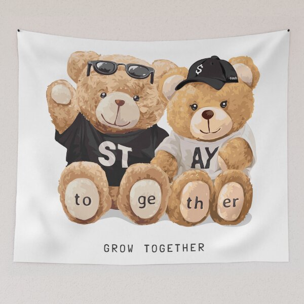 Item preview, Cute Couple Teddies - Stay Together designed and sold by Philip-p22.
