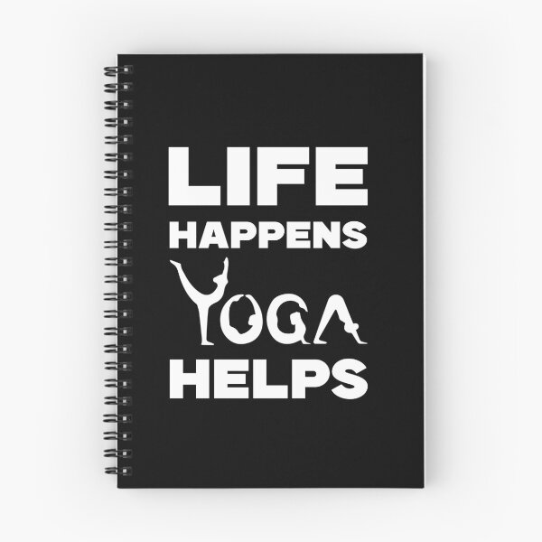 Item preview,  “Life Happens Yoga Helps” designed and sold by Felinefinesse.