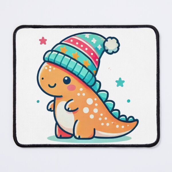 Item preview, Adorable Dinosaur in a Festive Winter Hat designed and sold by AIARTIST1.