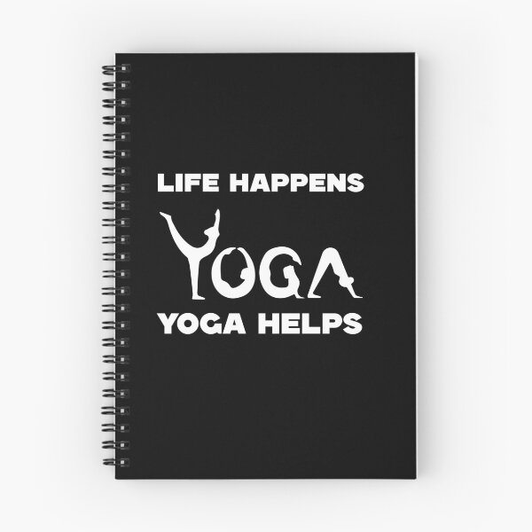 Item preview, “Life Happens Yoga Helps” designed and sold by Felinefinesse.