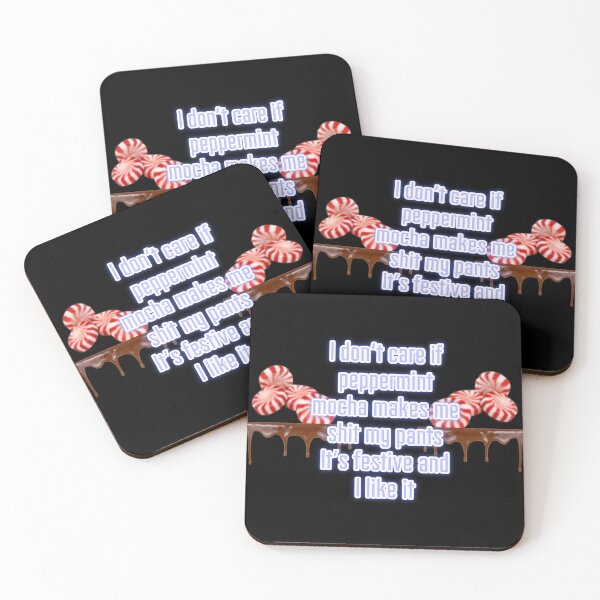 Item preview, Peppermint mocha funny sticker designed and sold by Badmoviesrus.