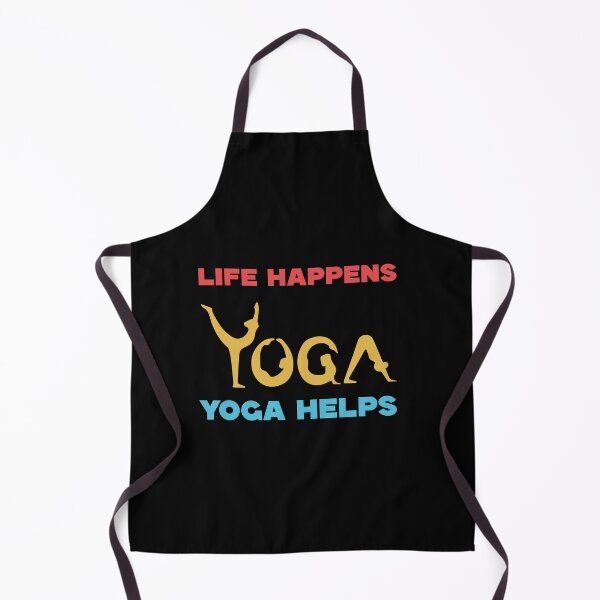 Item preview, “Life Happens Yoga Helps” designed and sold by Felinefinesse.