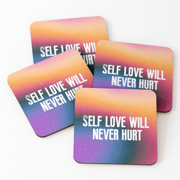 Item preview, Self love will never hurt -colorful motivational positive quote  designed and sold by ones-artstudio.
