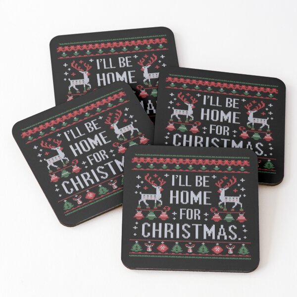 Item preview, I'll be Home for Christmas Ugly Christmas Sweater designed and sold by luannsemmsobre.