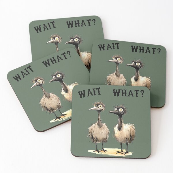 Item preview, Confused Ostriches Thinking "Wait...What?" designed and sold by NiRia Spot.