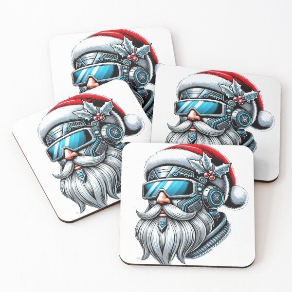 Item preview, Cyberpunk Santa with Futuristic Style designed and sold by lubushop1.