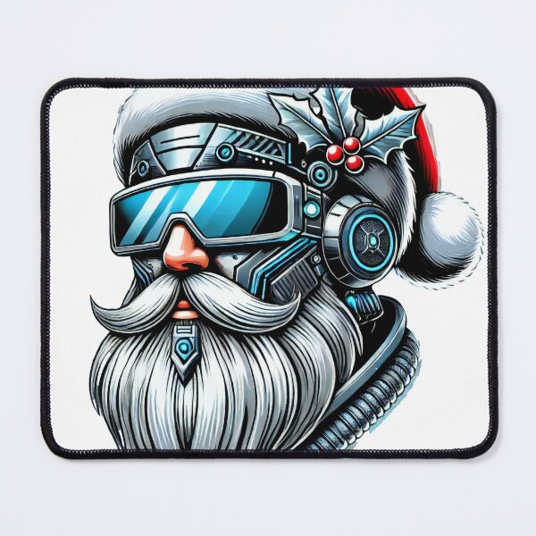 Item preview, Cyberpunk Santa with Futuristic Style designed and sold by lubushop1.