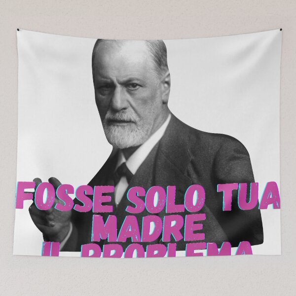 Item preview, Freud Psychology Meme Sticker designed and sold by ones-artstudio.